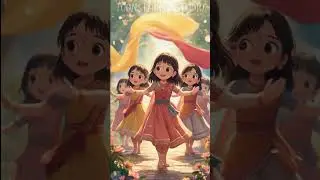 Kids Dance Magic 🌸 | Cute Ghibli Style Animation #subscribe #shinchan #shorts
