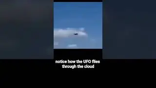 UFO flies THROUGH cloud in front of airplane! #uap #ufophenomena #boblazar