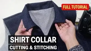 Shirt Collar in Ladies Kameez | Collar Neck Cutting & Stitching Full Tutorial ✂️