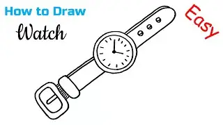 How to Draw a Clock | Clock Drawing Easy | Watch Drawing For Kids