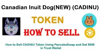 How to Sell Canadian Inuit Dog(NEW) Token (CADINU) Using PancakeSwap and Get BNB in the Trust Wallet