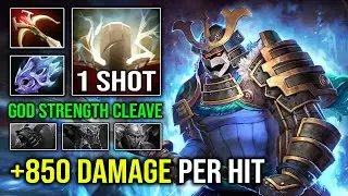 WTF +850 Damage Per Hit 1 Shot Cleave God Strength Sven with Insane 976 GPM Dota 2