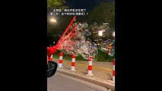 Girlfriend: No more reckless buying. Next day: Fun, want to buy! #Bubble Wand# New try