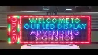 High-brightness Outdoor LED Signboard 7-color LED Electric Bulletin