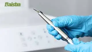 AZDENT Dental 45 Degree LED High Speed Handpiece E-generator Standard Head Push Button 4 Hole