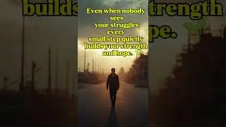 Even When Nobody Sees You #shorts#hope #motivation #shorts #nevergiveup