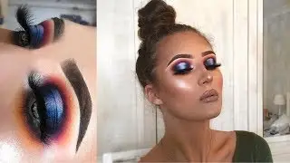 Chatty blue halo spotlight eye makeup tutorial | Sophie Cooke