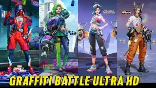 Graffiti Skin Showdown: MLBB vs. AoV vs. LoL Wild Rift vs. Onmyoji Arena vs. MSW - Ultra HD Battle!