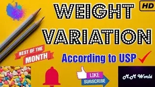 Weight Variation by USP Chapter 905. Calculation method by AV (Acceptance Value)