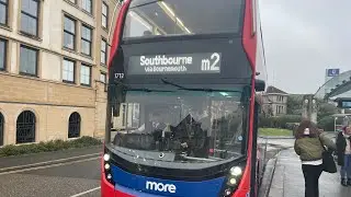 Morebus 2023 Alexander Dennis Enviro 400 MMC (HJ73 JJV) on the M2 to Southbourne. 