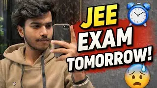 Tomorrow is my JEE mains exam || paper bahut tough ayana wala hai ky&hellip;?😩|| #study #studyvlog #jee28th