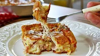 TORTA DE LIQUIDIFICADOR DE QUEIJO E PRESUNTO FÁCIL E RÁPIDA | Menino Prendado