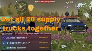 Undawn blood moon get all 20 materials truck together