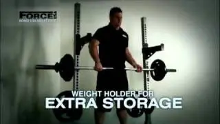 FORCE USA Adjustable Width Squat Rack And Stands - Fitness Gym Equipment Exercise