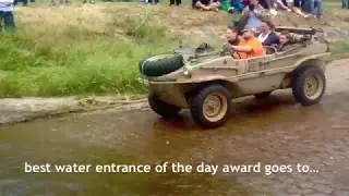 the BIG splash &ndash; WW2 German type 166 Schwimmwagen goes into the water&hellip;