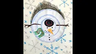 Bird's Eye View Snowman Stack