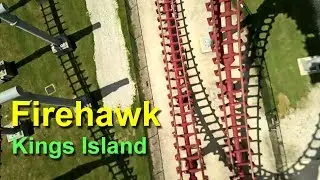 Firehawk Flying Roller Coaster On Ride HD POV 2018 Kings Island