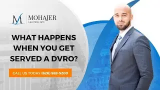 What Happens When You Get Served A DVRO?