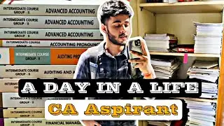 A Day In A Life Of CA Aspirant || Feeling After Cracking CA Exam 🥺