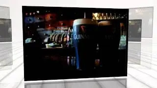 Guinness Beer Bar Stretched Canvas Print Sign