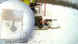 Tikka T3 Varmint; 300 метров; менее 0,5 МОА; Замедленная съемка