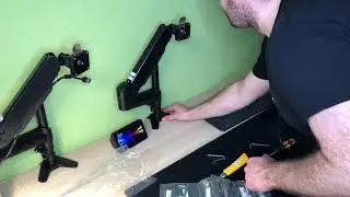Dual Monitor Setup - Huanuo Monitorst&auml;nder Unboxing