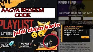 FFPL REDEEM CODE|| ROCKEY PET REDEEM CODE|| freefire today new code.