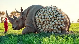Rescue Stories: Rhino Infected with Corrosive Virus Rescued by Heroic Team 🐝🐝