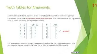 Critical Thinking Lecture: Truth Tables for Arguments