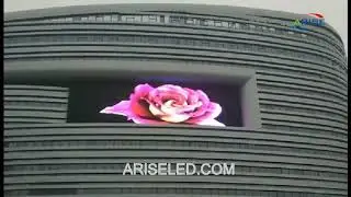Outdoor Waterproof High Transparent ultra thin Flexible Curtain LED Mesh Display,Windows Mesh LED Sc