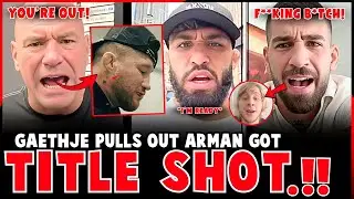 Justin Gaethje PULLS OUT Arman Tsarukyan Got TITLE SHOT! | Ilia Topuria GOES OFF on Paddy Pimblett!