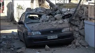 Big earthquake in Greece - walking in ruins (Larissa area Greece)
