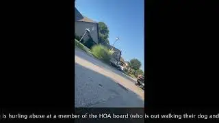 Unruly neighbor hurls abuse