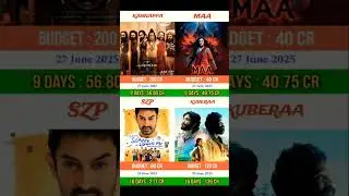 kannapa vs MAA vs sitaare zameen par vs Kubera Box office collection comparison#shorts#official__sum