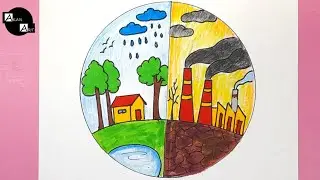 Save Environment drawing easy | Save earth drawing | How to draw save environment drawing