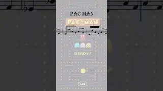 PAC MAN - (Theme) Partitura! #partituras #trumpet #trompete #music #piano