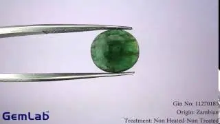 Certified Emerald Gemstone Fine 3.4CT (5.66 Ratti) GIN - 11270185