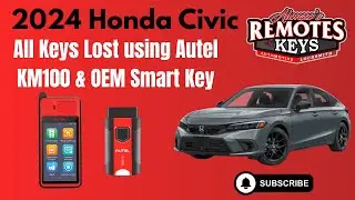 2024 Honda Civic All Keys Lost | Programmed with Autel KM100