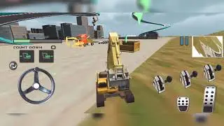 Get in the truck, complete different levels and explore the city#game #jcb #dumpertruck 