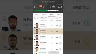 SRH VS GT Dream 11 prediction