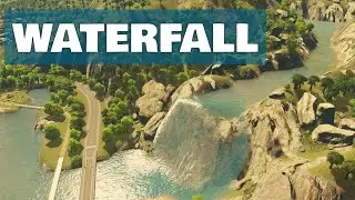 This map has no rivers but I built waterfall anyway - Kiki Bay ep3-Cities Skylines vanilla