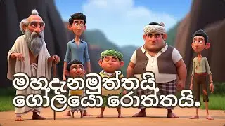✨ මහදැනමුත්ත සහ ඔහුගේ මෝඩ ශිෂ්&zwj;යයෝ &ndash; A Hilarious Sri Lankan Folk Tale | AI Animated Short Film