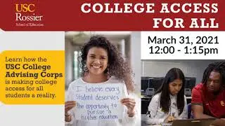 College Access for All Webinar