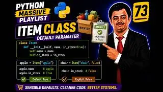 Python Video 73🐍Python OOP Practice Question 🚀| Default Arguments in Constructors| Python Series #73