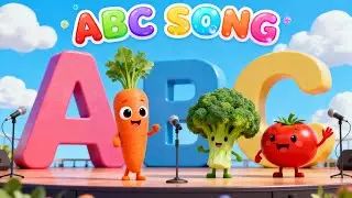ABC Song  | Learn ABC Alphabet With Vegetables | Fun Cartoon Learning Rhyme (A to Z) | ABC Song