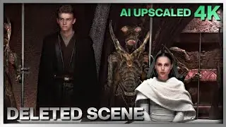 Dooku Interrogates Padme: DELETED Scene | 4K AI Upscaled | Star Wars