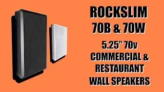 DEMO of The Rockville Rock Slim 70 5.25&rdquo; Commercial Wall Speakers (Rock Slim 70B Rock Slim 70W)