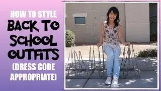 How to Style Back to School Outfits (Dress Code Appropriate) // ItsJMomo
