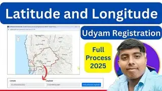 Udyam registration latitude and longitude problem | how to select latitude and longitude in udyam