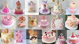 🎀 Beautiful 2nd Birthday Cake Design for Baby Girl | Cute Pink Cake Ideas 2025/Girls Birthday Cake 